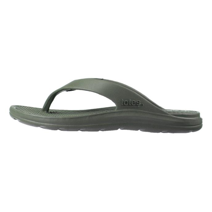 totes® SOLBOUNCE Mens Toe Post Loden Extra Image 3